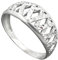 Ring Damenring weiße Zirkonia zick zack Muster 925 Silber, Ringgröße:Innenumfang 57mm ~ Ø18.1mm