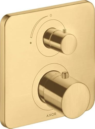 hansgrohe AXOR Citterio M Thermostat Unterputz mit Absperrventil, 34705250, Farbe: Brushed Gold Optic