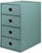 Rössler Papier 1524452384 - S.O.H.O. 4er Schubladenbox für DIN A5, mit Griffloch, Opal, 320 x 175 x 250 mm, 1 Stück