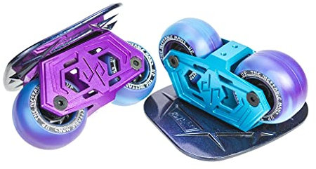 VEGALA Beginner Street Walking Drift Free Skate Plates, Aluminium-Material Anti-Rutsch-Skateboard, Outdoor Roller Skateboard, Erwachsene und Kinder