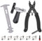 Udbrud Smagliacatena Bici Kit, Catena Pinza+ Splitter per Catena Bici+Calibro a Catena + 6 Paia di Catene per Biciclette, Kit di Attrezzi per la Riparazione di Bici per Catene da 6/7/8/9/10 velocità