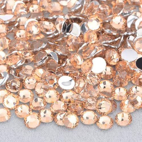 2 mm 3 mm 4 mm 5 mm 6 mm Jelly Green AB Flat Back Rhinestones Nail Art Decoraciones Piedras y cristales Strass Crafts-A07 LT.Peach, 6 mm 10000 piezas