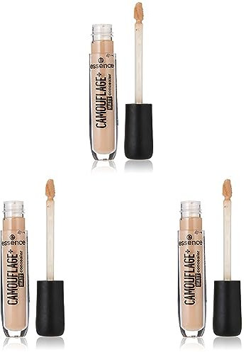 essence CAMOUFLAGE+ MATT concealer, Abdeckstift, Nr. 26 natural beige, nude, mattierend, matt, vegan, ölfrei, wasserfest (5ml) (Packung mit 3)