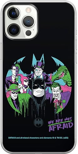 ERT GROUP mobile phone case for Iphone 12 PRO MAX original and officially Licensed DC pattern Batman 100 optimally adapted to the shape of the mobile phone, case made of TPU