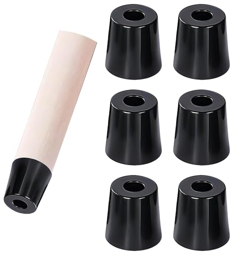 Qrity 20 PCS Bumpers Pads Rubber Feet, Floor Protector Cabinet Leg Pads, Anti-Slip Furniture Pads, Rubber Cutting Board Feet, D16x12xH12mm