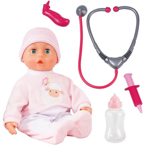 Bayer Design 93378AF Doktuer-Set mit Babypuppe, 33 cm