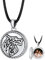 FaithHeart Personalisierter Foto Anhänger für Herren, 925 Silber Medaillon mit Wikinger Wolfkopf Symbol, Wikinger Amulett mit Bildanhänger für Papa Freunden Ehemann