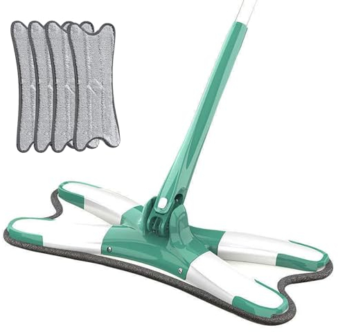 Hands-Free Tablet Mop, 2024 Newest Lazy Person's Self-Washing Flat Mop Großer Flachmopp, Flachmopp mit Auswringfunktion Bodenwischer Set (A)