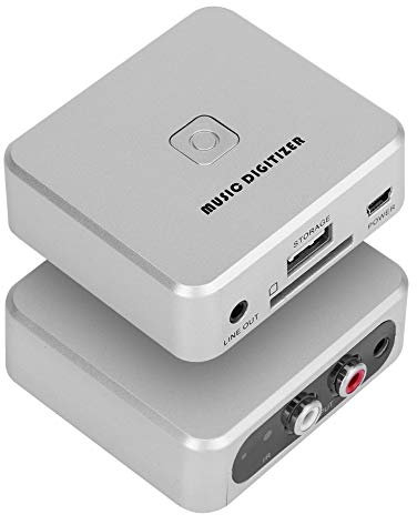 Digitalizador MP3 multifuncional de larga duración, canales izquierdo y derecho, 128 Kbps, caja, digitalizador de música, compatible con disco U, tarjeta SD