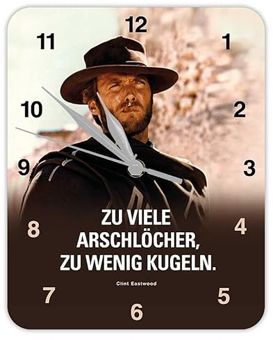 Blechwaren Fabrik Braunschweig GmbH Zu viele Arschlöcher, zu wenig Kugeln - Wanduhr - Kultuhr - KU08