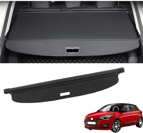 NGANOH Auto Laderaumabdeckung Kofferraum Hutablage, für Hyundai i20 II Elite (Facelift 2018) Einziehbarer Kofferraumabdeckung Security Privatsphäre ZubehöR