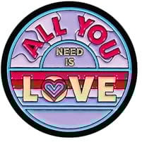 The Beatles All You Need Is Love Pin Badge One Size