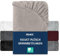 DREAMZIE Premium Frottee Spannbettlaken 180 x 200-200x200, Cashmere-Touch Bettlaken Jersey Fleece Spannbetttuch Laken, Taupe