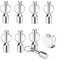 Yuandream Schlüsselhalter Magnetisch, 8 Stück Metall Magnet Schlüsselbund Metall Car Keychain mit Split Ring Abnehmbare Schlüsselringe für Metallrecycling Hobbysammler,Taschen,Geldbörsen,Gürtel