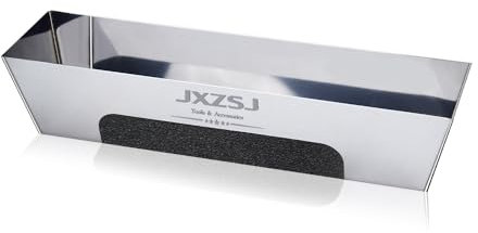 Stainless Steel Mud Pan - Sheared Edges for Easy Knife Cleaning, Perfect Size for Larger Drywall Knife, Suitable For Mixing Cement, Mortar, Putty And Paint (12 Inch 1 Pack)