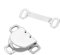 Ymapinc Silbernen Hosenhaken，20 Sets Hosenverschluss Haken 17 MM Robuste Messingschnalle Hosen Verschluss Haken für Taillenhosen Bhs Röcke Kleider und DIY Bastelarbeiten