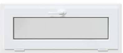 vidaXL Kellerfenster RISOR 110x40 cm Kipp 2-fach Verglasung Weiß, Gartenhaus Fenster, Ausstiegsfenster, Kippfenster, Fenster im Keller