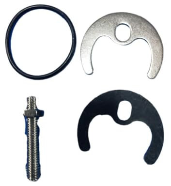 5 Pcs Monobloc Tap Fixing Kit, Basin Mixer Tap Faucet Fixing Fitting Kit for Bathroom, Kitchen Sink, Includes Rubber and Stainless Steel Washers, Plastic Hex Wrench, Bolt, and Tap Washer Repair Kit