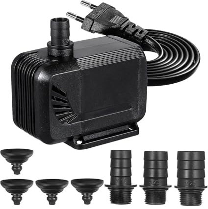 Bomba sumergible pequeña ajustable 1 filtro for pecera, bomba sumergible silenciosa, accesorio for acuario, for uso en exteriores.