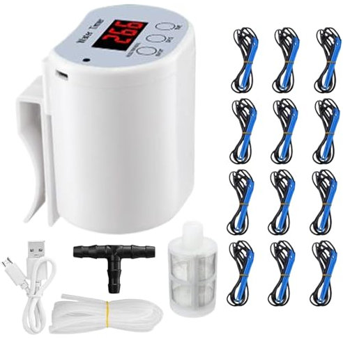 Automático Waterer Indoor, de riego automático para 15 en macetas, kit de riego por goteo por goteo automático