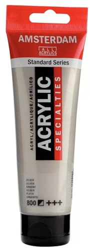 Amsterdam Acrylfarbe 120ml, Silber