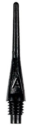 Bull´s AXX Point Soft Tips, Typ Lang, Dart Spitzen 2BA, 100 Stück (Schwarz)