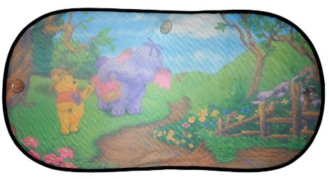 alles-meine.de GmbH XL Heckscheiben Sonnenschutz Winnie The Pooh Sonnenblende Motiv Bär Tigger für Kinder Heckscheibe Heffalump