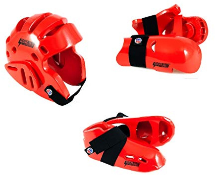 Lightning Red Karate Sparring Gear Package Deal - Child Medium