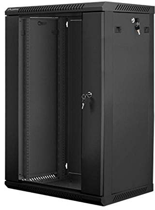 Lanberg - rack cabinets - Lanberg Wall-Mounted Rack 19'' demounted Flat Pack 22u/600x450mm Black