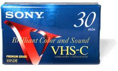 Sony premium-grade durata di videocassette vhs-c – singolo