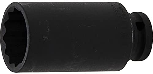 BGS 5337 | Kraft-Steckschlüssel-Einsatz Zwölfkant, tief | Antrieb Innenvierkant 12,5 mm (1/2) | SW 30 mm