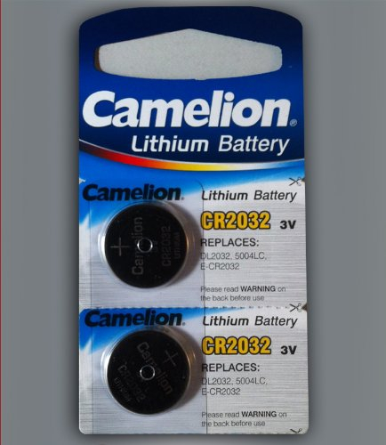 2x Camelion Knopfzellen CR2032 Batterie 3V 20x3mm