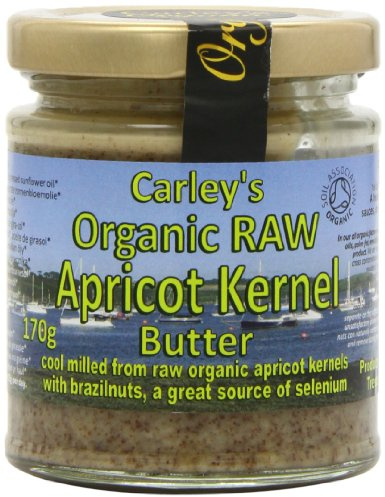 CARLEY'S Organic Apricot Kernal Butter - Vegan 170g (PACK OF 3)