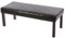 Mendler Sitzbank Polsterbank Bank Ambato, glänzendes Kunstleder - 120 cm schwarz