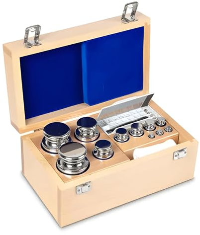 Kern 303-07 Gewichtssatz, Knopfform, Edelstahl poliert, 1 Stück