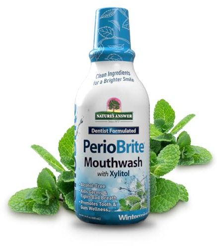 Nature's Answer Periobrite alkoholfreien Mouthwash, Wintermint, 1 Wintermint 16 Ounce, 2 Count