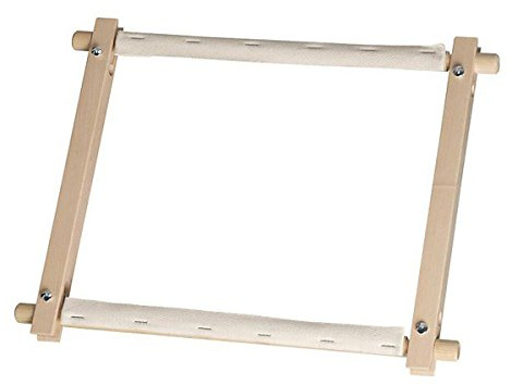 Elbesee 2H6R | Polished Hardwood Rotating 6in Tapestry/Embroidery Frame by Elbesee