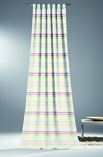 Horn textiles Sky 1/30 Schlaufenschal mit 7 Schlaufen und Universalband rot/grau/grün(Breite: 135 cm, Höhe: 245 cm)