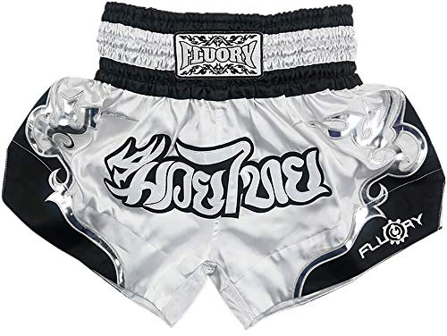 FLUORY Short Muay Thai,Haute Qualité Short Boxe Thaï Short MMA Kick Boxing pour Femme Homme Enfant Compétition D'entraînement de Combat.