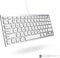 Macally SLIMKEYCA, compact USB-A Keyboard for Mac, US QWERTY Key Cap Layout