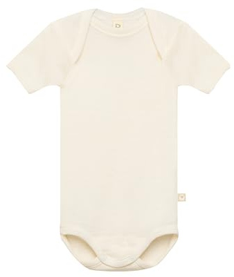 DILLING Baby Bodysuit w/Short Sleeve - Organic Merino Wool