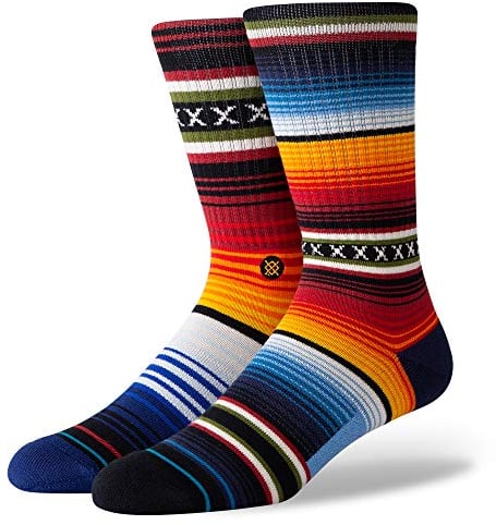 Stance Crew Sock - Curren (Red, Large)