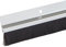 Lot de 2 joints de porte en aluminium argenté - 1 m - À visser - Brosse - Joint de porte de chambre - Boudin de porte