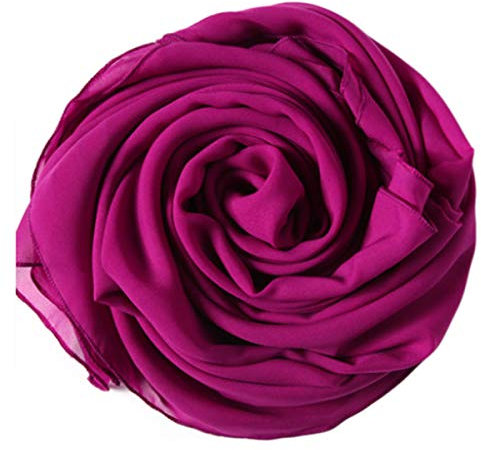 hochzeits-shop-hamburg HBH Brautmode SC-01 Braut Chiffon Stola (one Size, Fuchsia)