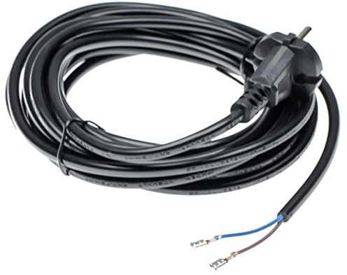vhbw Universal-Stromkabel für Diverse Staubsauger z.B. kompatibel mit Kärcher, Siemens, Miele - 6 m Kabel 1000 W