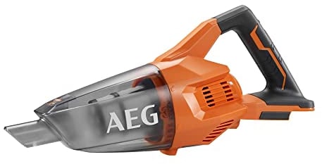 AEG 18 V PRO18V Akku-Absaugystem BHSS18-0 (Luftstrom 19 l/sek, Behälterkapazität 670 ml, Gewicht 1,16 kg, ohne Beutel, inkl, 1 x Boden- und Fugendüse, 1 x Verlängerungsstange, 2 x Filter)