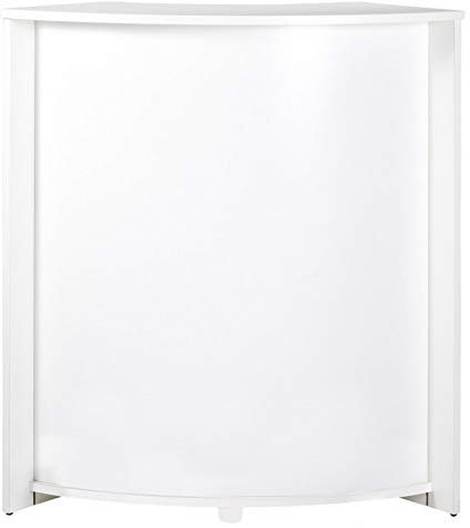 SIMMOB Meuble Comptoir Bar 96 cm Blanc 3 Niches - Blanc