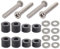 Adiyer M8 Screws for Samsung TV Wall Mount - 304 Stainless Steel 45mm Mounting Bolts With 25mm Long Spacers