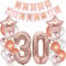Luftballons 30. Geburtstag Dekoration Für Frauen - Rosegold 30 Jahre Geburtstagsdeko (30 Stück)