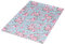 1buy3 Jersey Stoff Gemustert zum nähen | 92% Baumwolle, 8% Elasthan | Kinderstoff | Baumwolljersey | Muster: Rosengarten 2 | 50cm x 160cm | Grundpreis je m² = €9,99